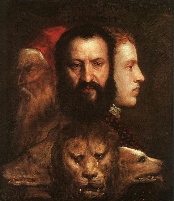  Titian Allegory of Time Governed by Prudence Norge oil painting art